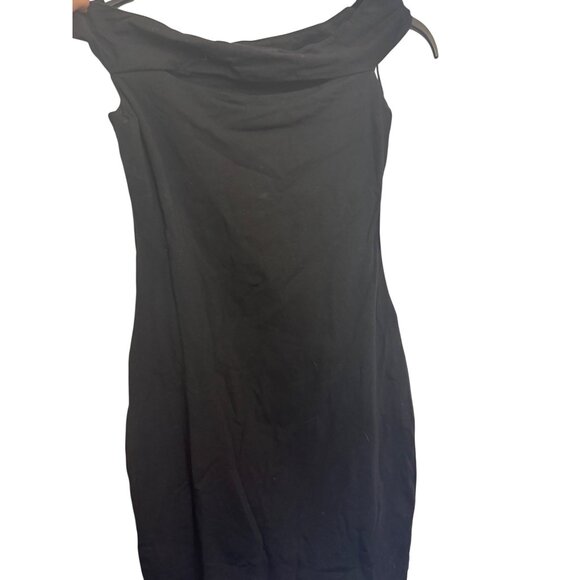 Guess Off-The-Shoulder Navine Dress Black Size S - Picture 2 of 6
